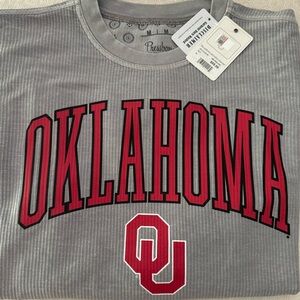 University of Oklahoma NWT OU ret: $85 grey PRESSBOX college sweatshirt M unisex